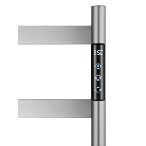 Полотенцесушитель электрический Wonzon & Woghand Essen П6 475x958 мм WW-A406-BR, никель - фото 4