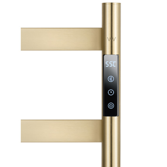 Полотенцесушитель электрический Wonzon & Woghand Essen П6 475x958 мм WW-A406-BG, золото - фото 4