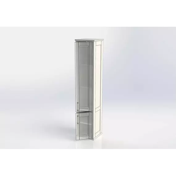 Пенал подвесной Aquanet Бостон М 36 см 00209680 L, белый матовый - фото 4