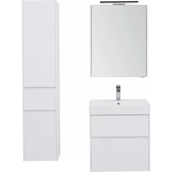 Пенал подвесной Aquanet Бруклин 35 см 00209827 L, белый глянец - фото 5