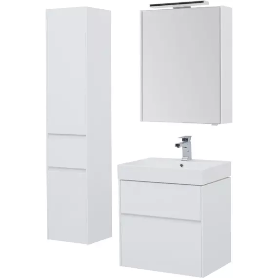 Пенал подвесной Aquanet Бруклин 35 см 00209827 L, белый глянец - фото 6