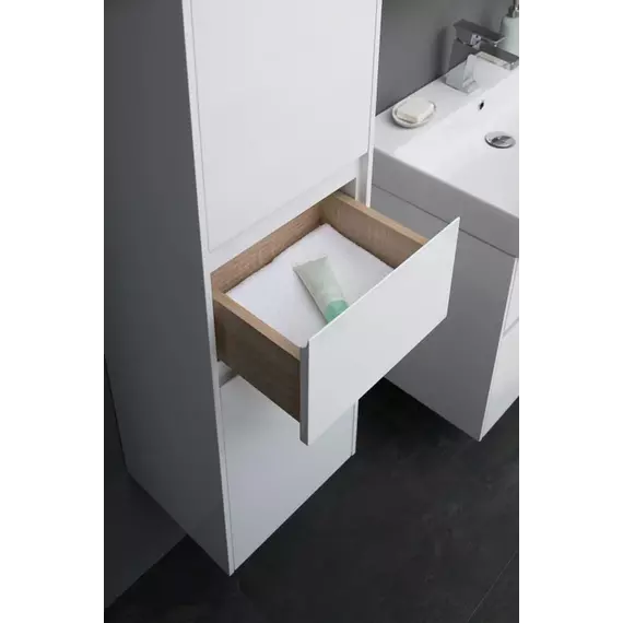 Пенал подвесной Aquanet Бруклин 35 см 00209827 L, белый глянец - фото 11