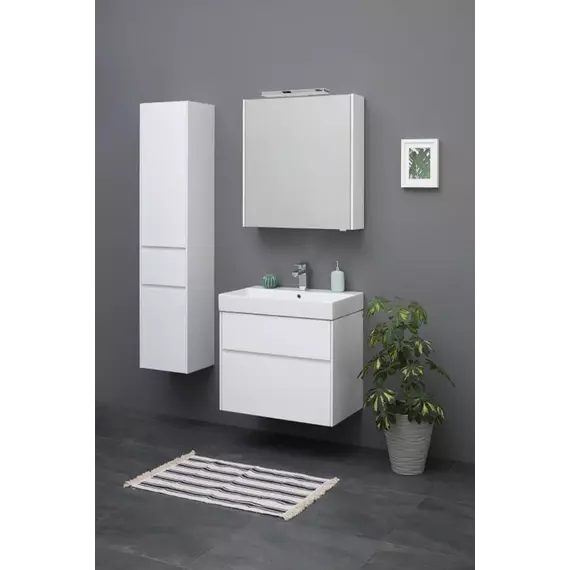 Пенал подвесной Aquanet Бруклин 35 см 00209827 L, белый глянец - фото 9