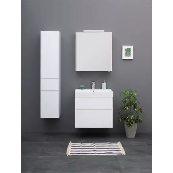 Пенал подвесной Aquanet Бруклин 35 см 00209827 L, белый глянец - фото 13