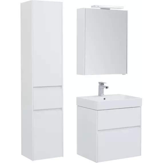 Пенал подвесной Aquanet Бруклин 35 см 00209827 L, белый глянец - фото 4