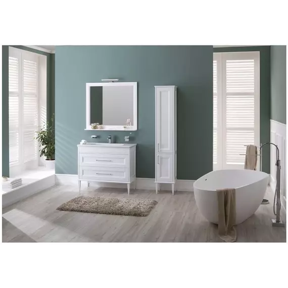 Пенал подвесной Aquanet Бостон М 36 см 00242219 R, белый матовый - фото 14