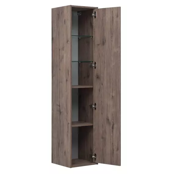 Пенал подвесной Aquanet Lino 35 см 00253914, дуб веллингтон - фото 4