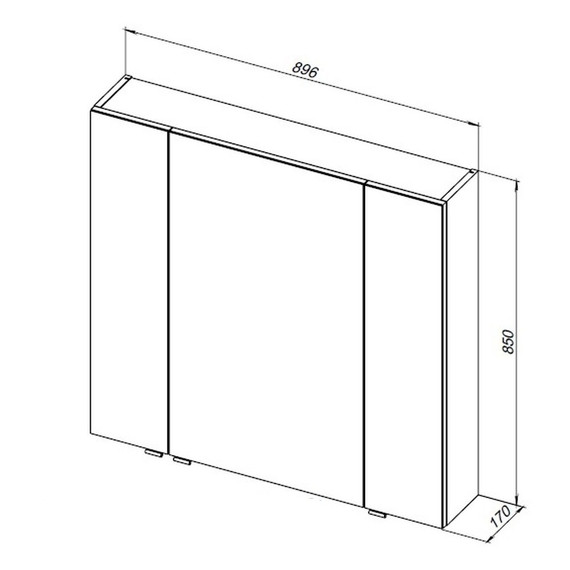 Зеркало-шкаф Aquanet Алвита new 90 см 00303897, белый матовый - фото 7