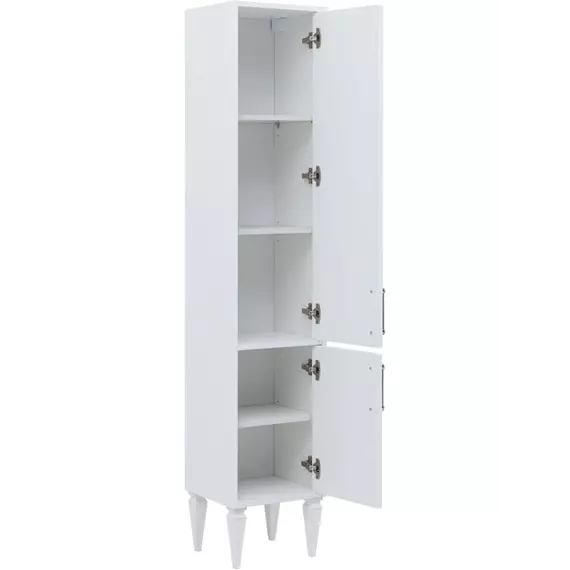 Пенал подвесной Aquanet Бостон New 35 см 00306370 R, белый сатин - фото 7