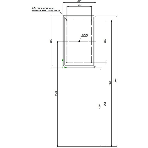 Зеркало-шкаф Aquanet Оптима 50 см 00311859 LED - фото 8