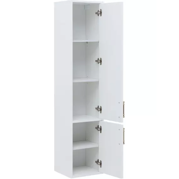 Пенал подвесной Aquanet Бостон New 35 см 00347184 R, белый сатин - фото 4