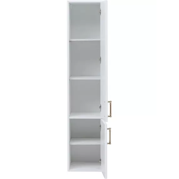 Пенал подвесной Aquanet Бостон New 35 см 00347184 R, белый сатин - фото 6