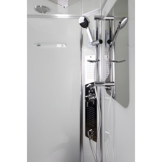 Душевая кабина Niagara Premium NG 6001-01G 90x90 см, хром/прозрачное (безсиликоновая сборка) - фото 4