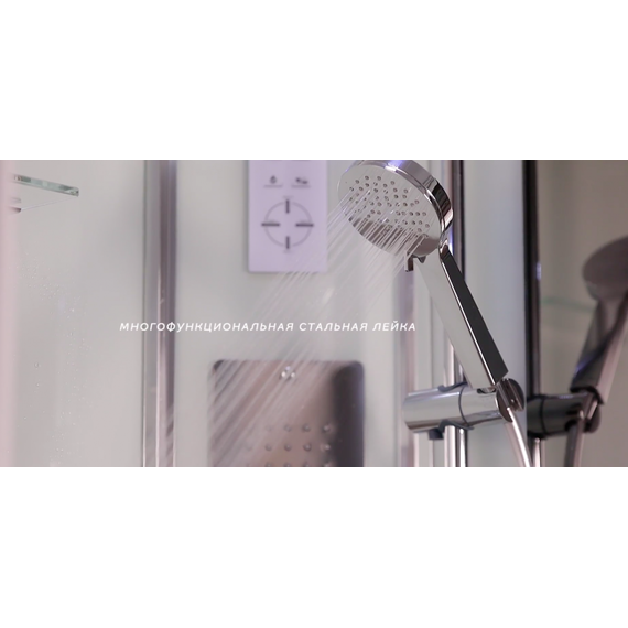 Душевая кабина Niagara Premium NG 6002D-01 100x100 см, хром/прозрачное (безсиликоновая сборка) - фото 5