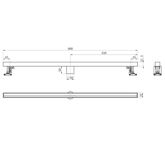 Трап Wonzon & Woghand 90 см WW-65409M-BR, никель - фото 7