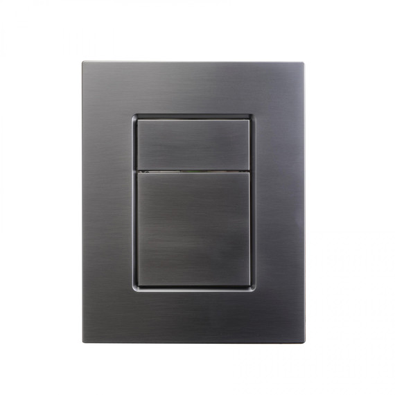 Кнопка смыва Wonzon & Woghand WW-IB256-BGM, тёмный графит - фото 