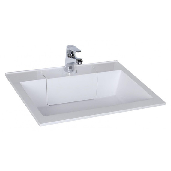 Тумба подвесная с раковиной Aquanet Алвита 60 см 00183991, серый антрацит - фото 2