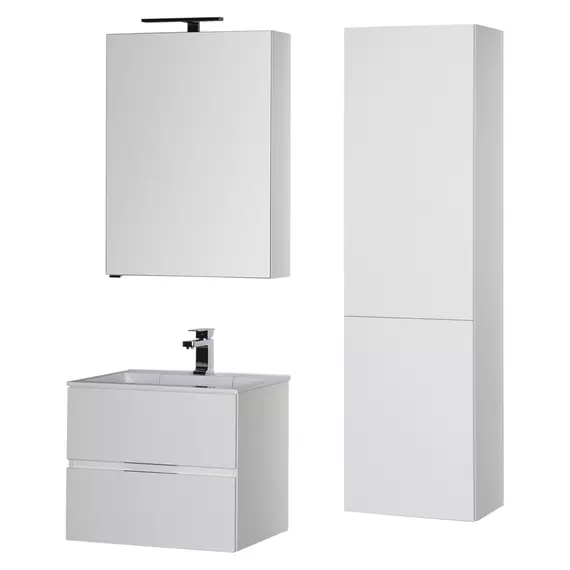 Тумба подвесная с раковиной Aquanet Алвита 70 см 00184302, белый - фото 7