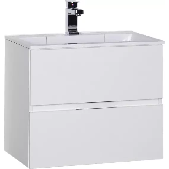 Тумба подвесная с раковиной Aquanet Алвита 70 см 00184302, белый - фото 