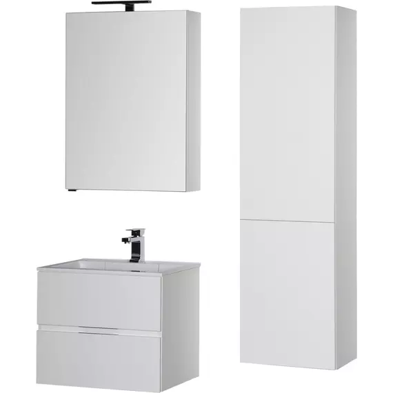 Тумба подвесная с раковиной Aquanet Алвита 70 см 00184302, белый - фото 8