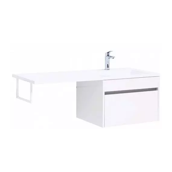 Тумба подвесная с раковиной-столешницей Aquanet Токио 120 см R 00236916, белый - фото 