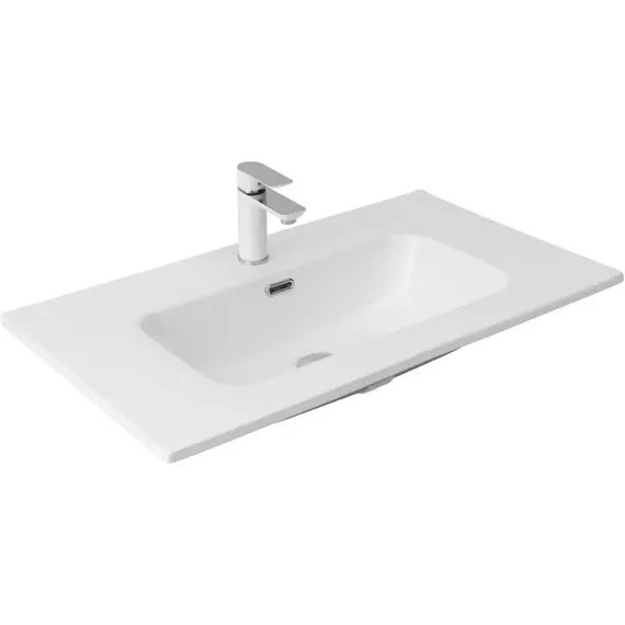 Тумба подвесная с раковиной Aquanet Алвита New 80 см 00277515, антрацит - фото 10