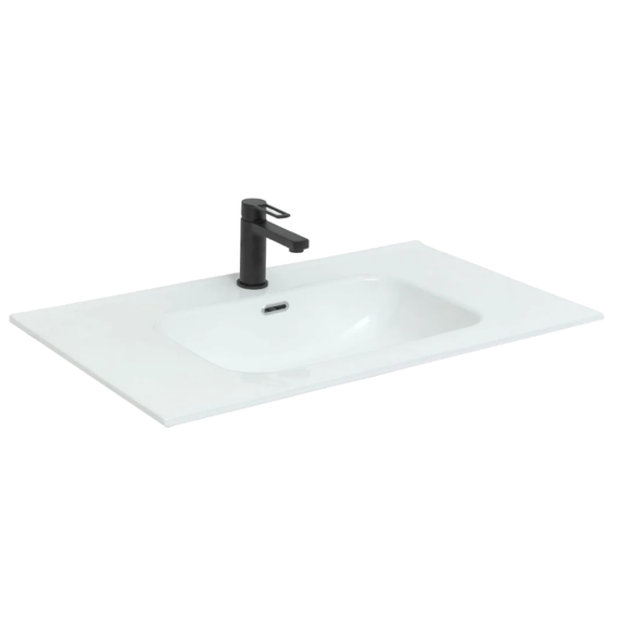 Тумба подвесная с раковиной Aquanet Алвита New 100 см 00277519, антрацит - фото 2