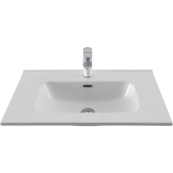 Тумба подвесная с раковиной Aquanet Вега 2.0 70 см 00337960 (раковина Aquanet Flat 70 см) мисти грин - фото 9