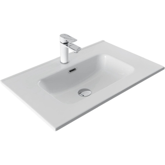 Тумба подвесная с раковиной Aquanet Вега 2.0 70 см 00337960 (раковина Aquanet Flat 70 см) мисти грин - фото 2