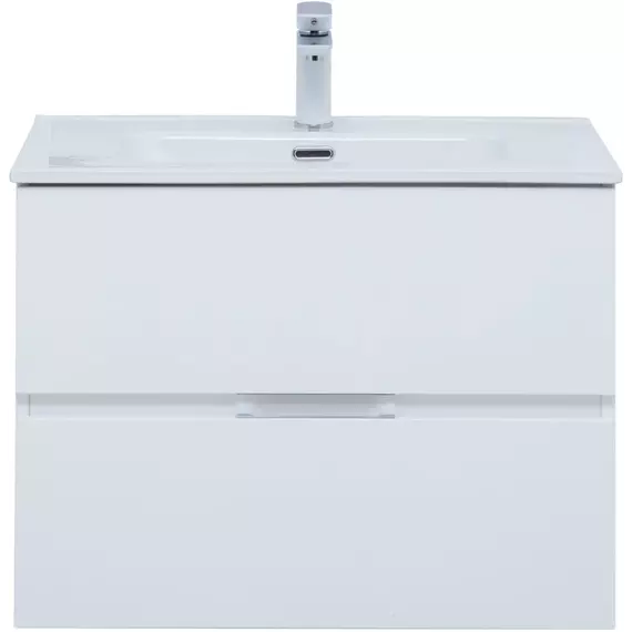 Тумба подвесная с раковиной Aquanet Алвита New 70 см 00303909, белый матовый - фото 4