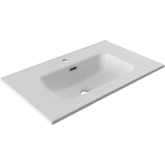 Тумба подвесная с раковиной Aquanet Алвита New 70 см 00303909, белый матовый - фото 12