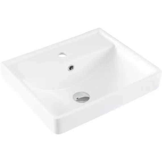 Тумба подвесная с раковиной Aquanet Ирис new 50 см 00310147, белый глянец - фото 2