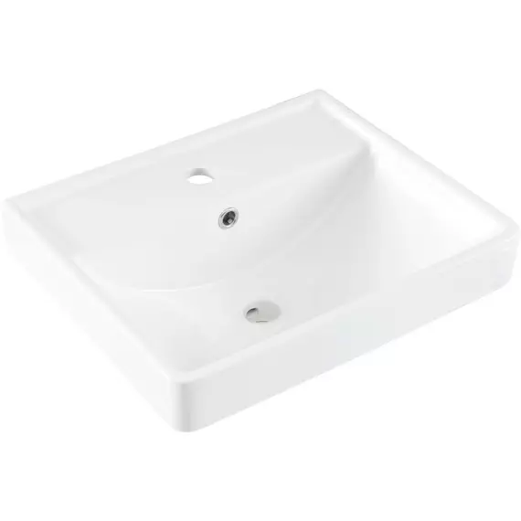 Тумба подвесная с раковиной Aquanet Ирис new 50 см 00310147, белый глянец - фото 20