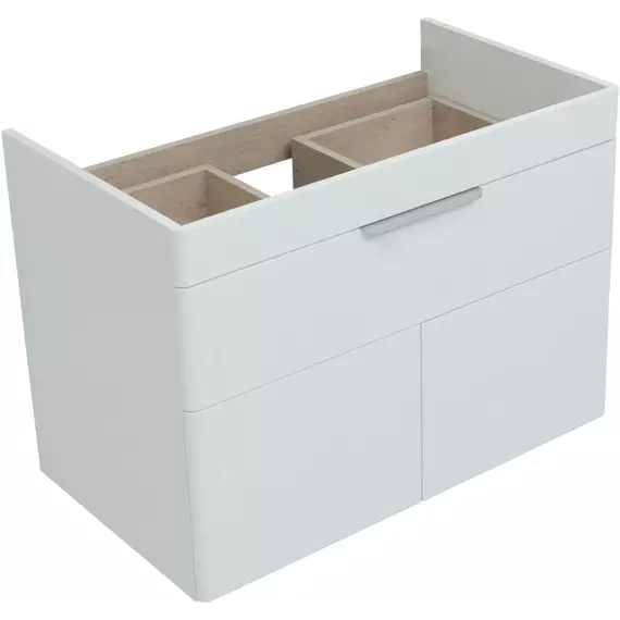 Тумба подвесная с раковиной Aquanet Ирис New 80 см 00310150, белый глянец - фото 8