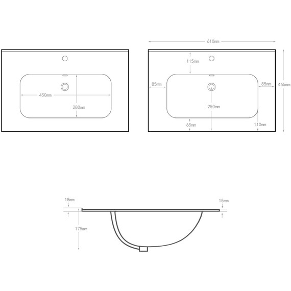 Тумба подвесная с раковиной Aquanet Милан 60 см 00336377 (раковина Aquanet Flat 60) дуб рустикальный - фото 7