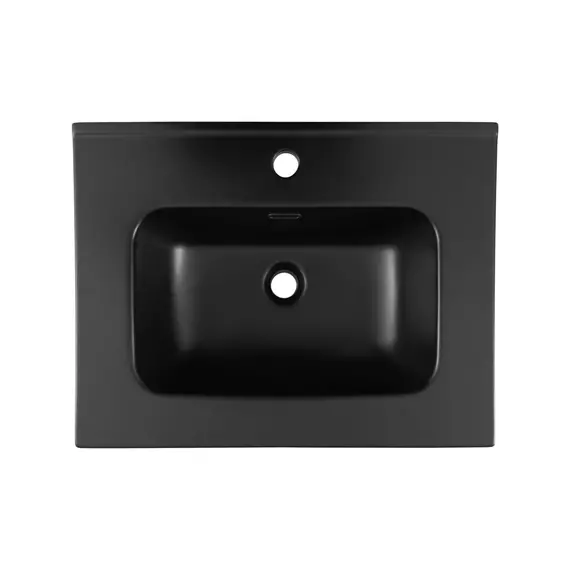 Тумба подвесная с раковиной Aquanet Милан 60 см 00336377 (раковина Aquanet Flat 60) дуб рустикальный - фото 6