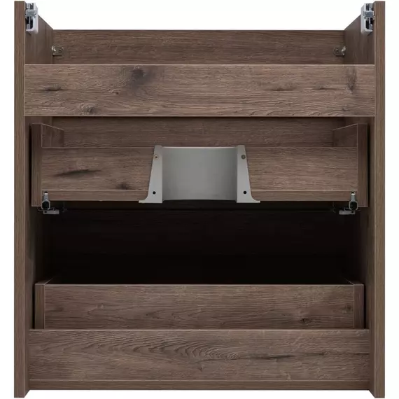 Тумба подвесная с раковиной Aquanet Нота New 60 см 00334191, дуб веллингтон табак - фото 6