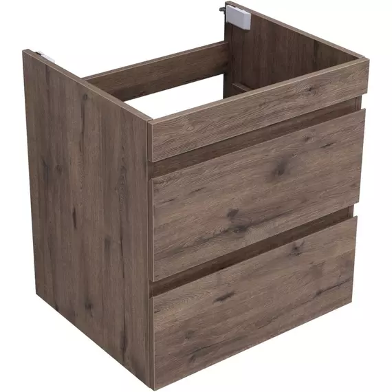 Тумба подвесная с раковиной Aquanet Нота New 60 см 00334191, дуб веллингтон табак - фото 5