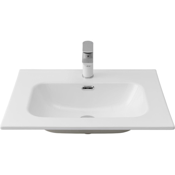 Тумба подвесная с раковиной Aquanet Милан 60 см 00336377, дуб рустикальный - фото 2