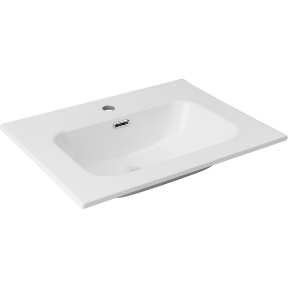 Тумба подвесная с раковиной Aquanet Милан 60 см 00336377, дуб рустикальный - фото 9