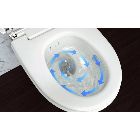 Унитаз-биде подвесной безободковый Geberit AquaClean Mera Comfort 146.210.11.1 с крышкой микролифт - фото 3