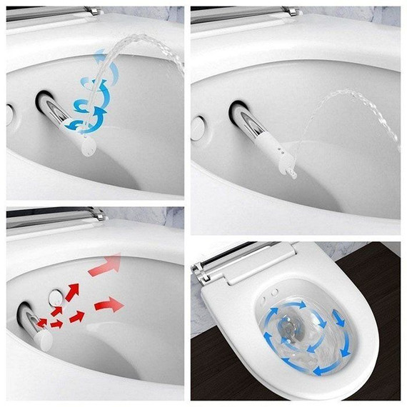 Унитаз-биде подвесной безободковый Geberit AquaClean Mera Comfort 146.210.11.1 с крышкой микролифт - фото 4