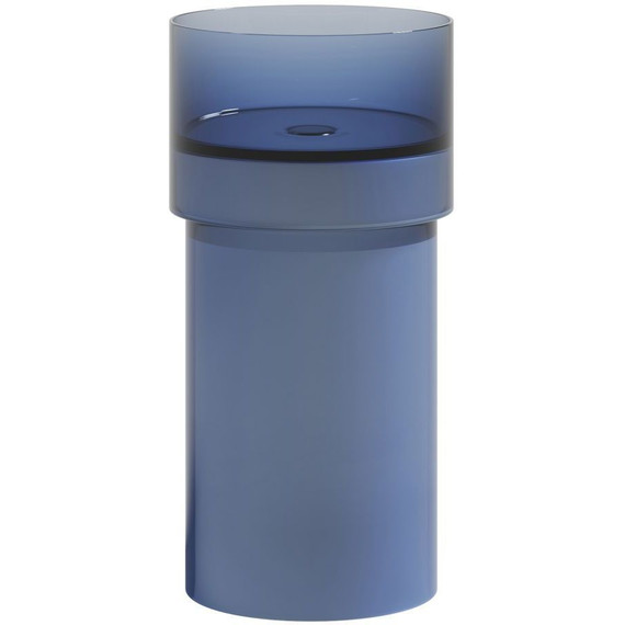 Раковина напольная прозрачная Abber Kristall 45 см AT2701Saphir, синий - фото 5