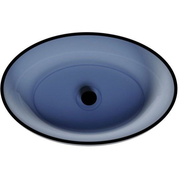 Раковина-чаша прозрачная Abber Kristall 60 см AT2801Saphir, синий - фото 7