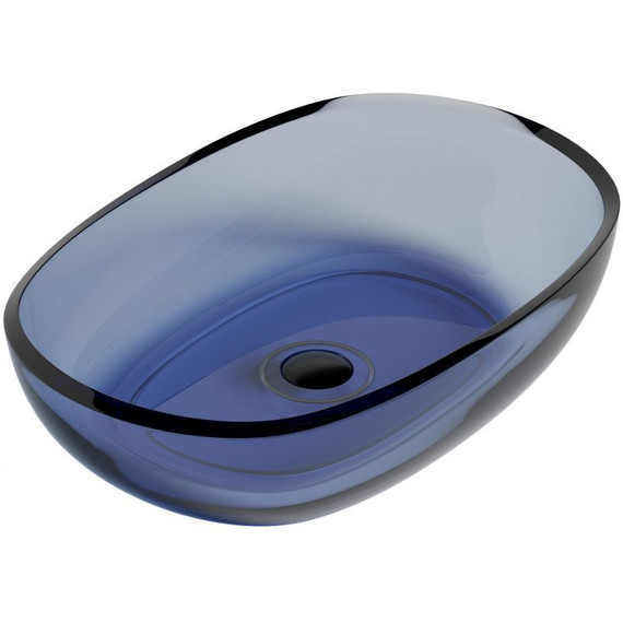 Раковина-чаша прозрачная Abber Kristall 60 см AT2805Saphir, синий - фото 6