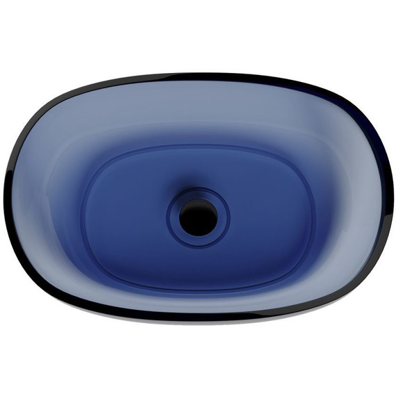 Раковина-чаша прозрачная Abber Kristall 60 см AT2805Saphir, синий - фото 8