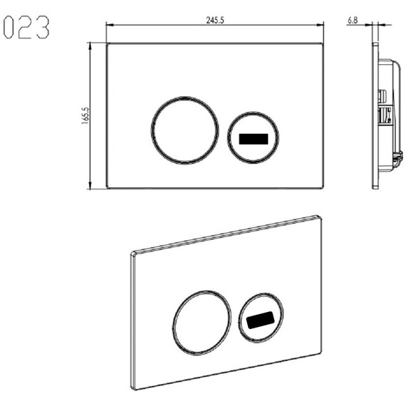 Инсталляция для унитаза Aquatek Standart Sensor INSE-0000001.36 (кнопка хром) - фото 13