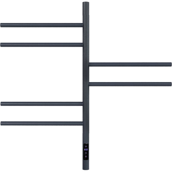 Полотенцесушитель электрический Vincea П6 430x800 мм VTD-1S2CGE, графит (возможность скрытого подключения) - фото 