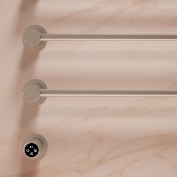 Полотенцесушитель электрический Vincea П4 530x670 мм VTD-2H1BN, никель брашированный - фото 2