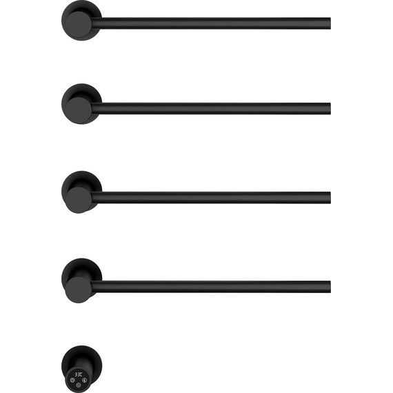 Полотенцесушитель электрический Vincea П4 530x670 мм VTD-2H1MB, чёрный - фото 